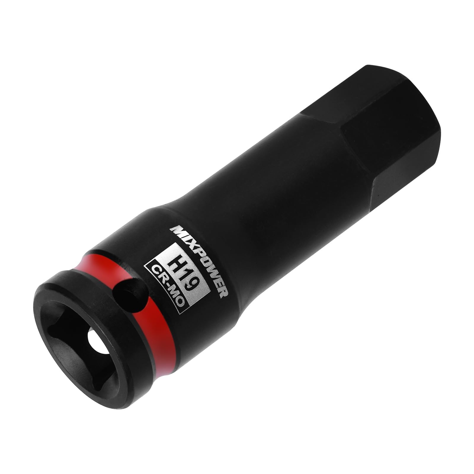 MIXPOWER 1/2″ Drive 19mm Hex Impact Bit Socket, Allen 1/2″Dr.19mm