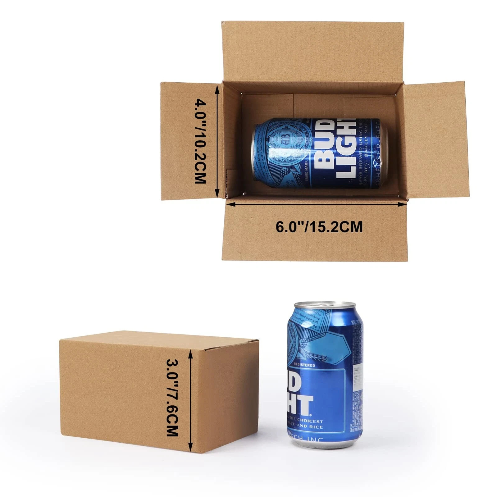 40 Packs 6x4x3 Shipping Boxes Corrugated Cardboard Mailing Shipping Boxes