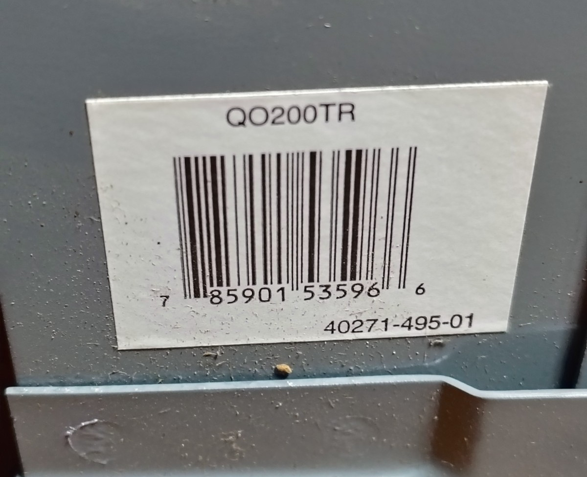 Square D QO200TR AC Disconnect Switch 60 Amp 240 Volt 1PH2W Nema 3R -NEW
