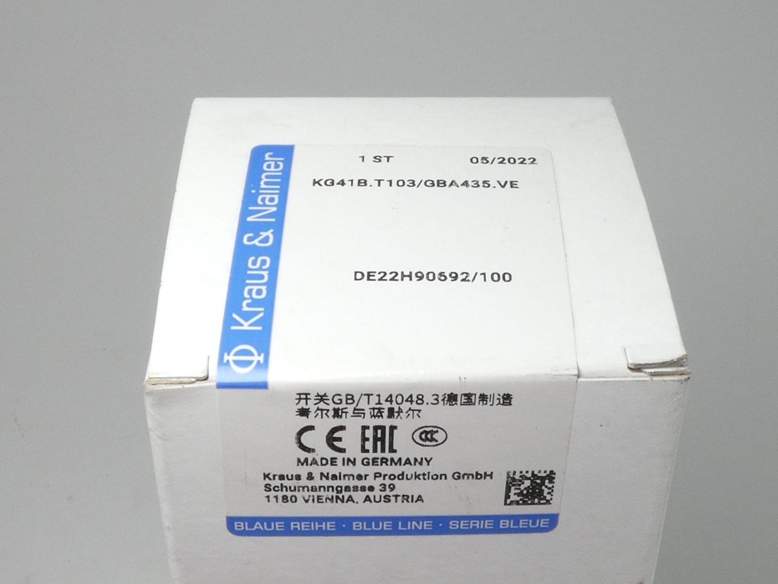 Kraus & Naimer KG41B.T103/GBA435.VE Isolator Switch w/ Handle – NEW Surplus!