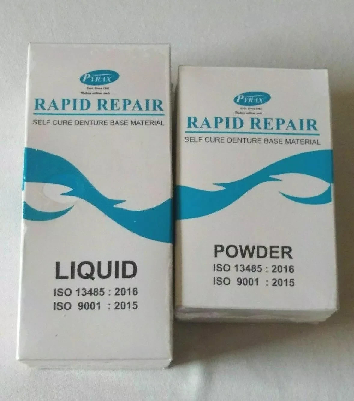 Dental Rapid Repair Self Cure Liquid 100ml & Powder 100 gm For Acrylic Denture