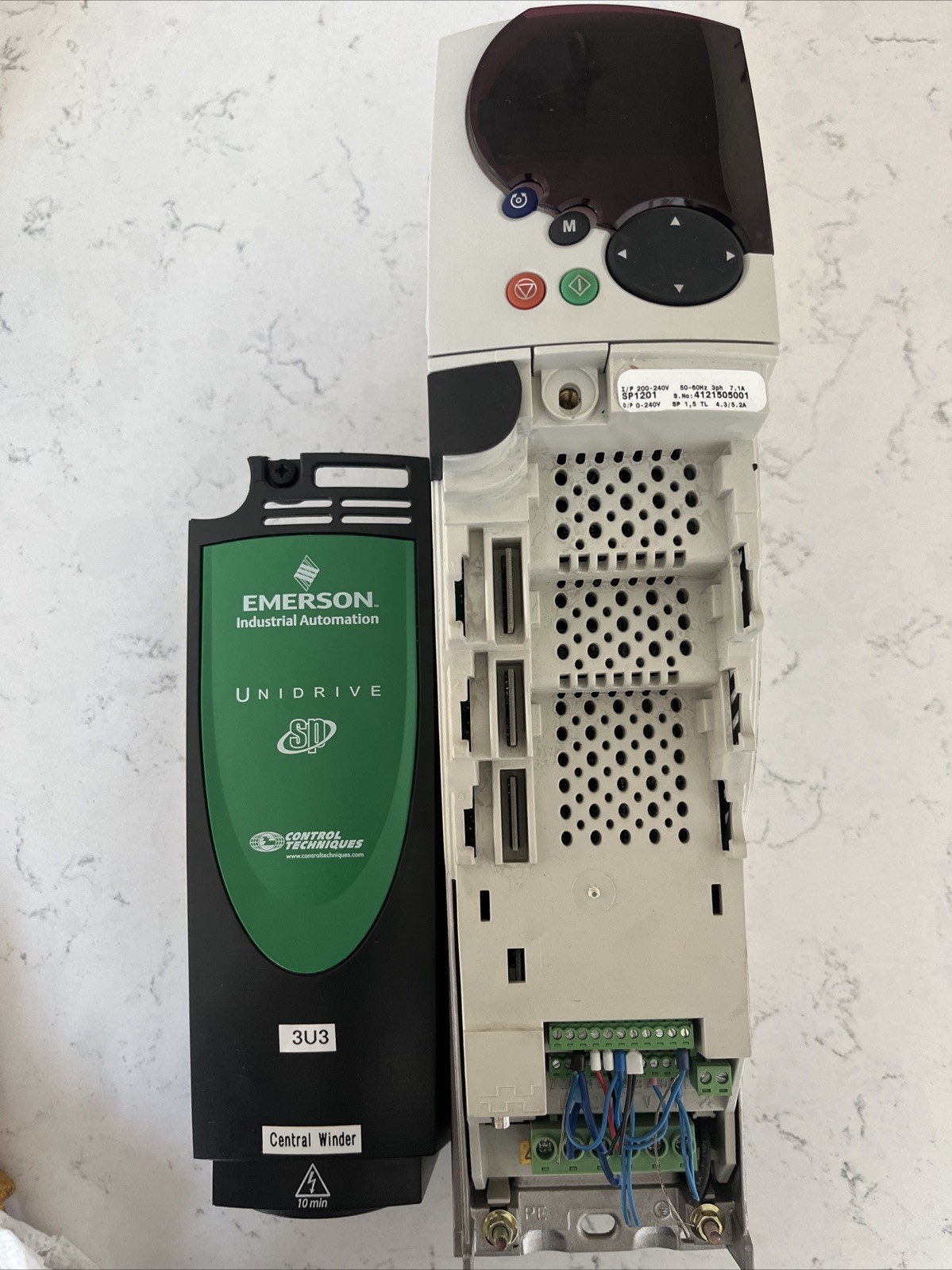 CONTROL TECHNIQUES SP1201 SERVO DRIVER 0-240 50-60 HZ 7.1 AMP 3 PH T196322
