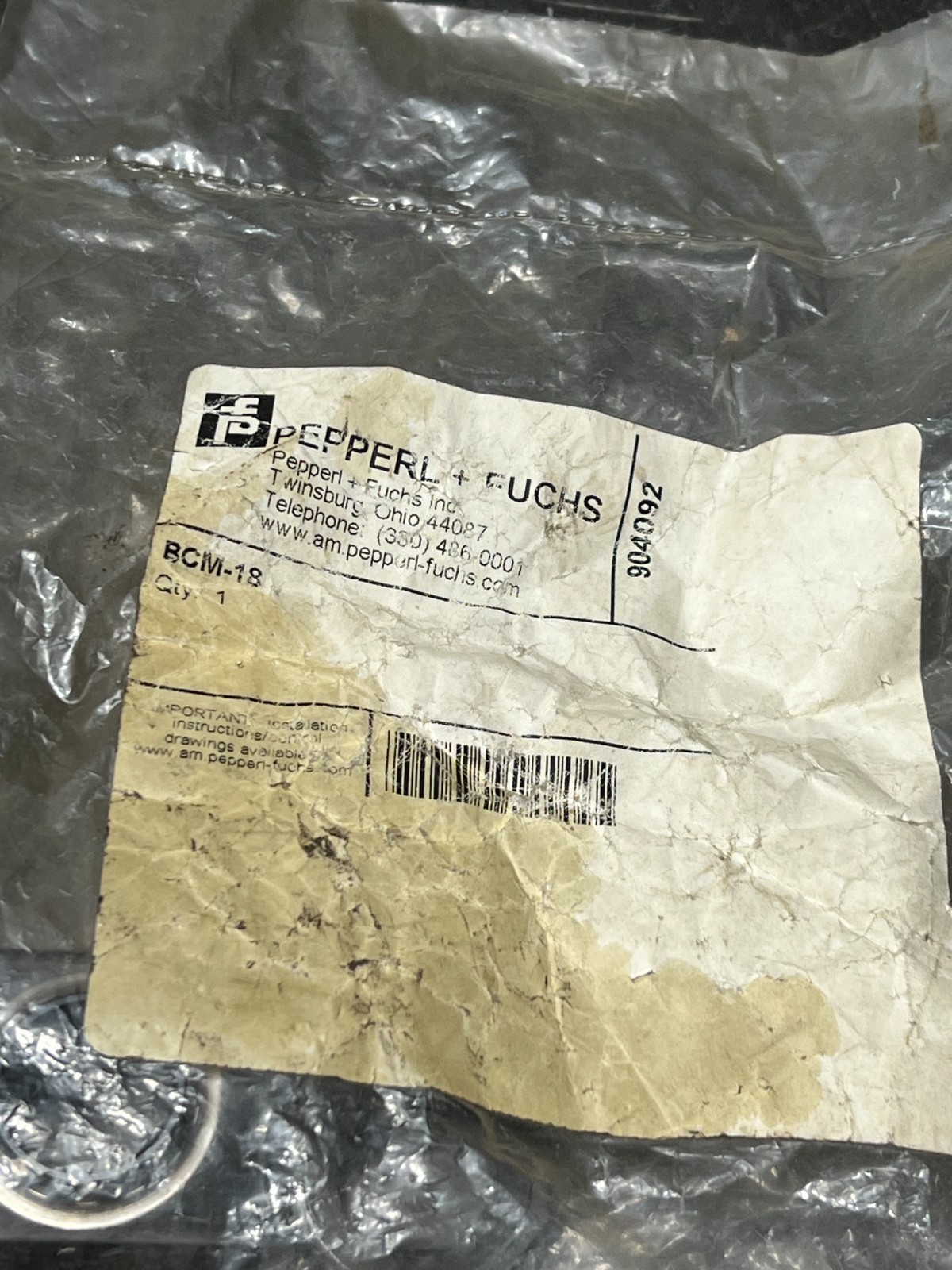 pepperl rcm-18 nos poor packaging