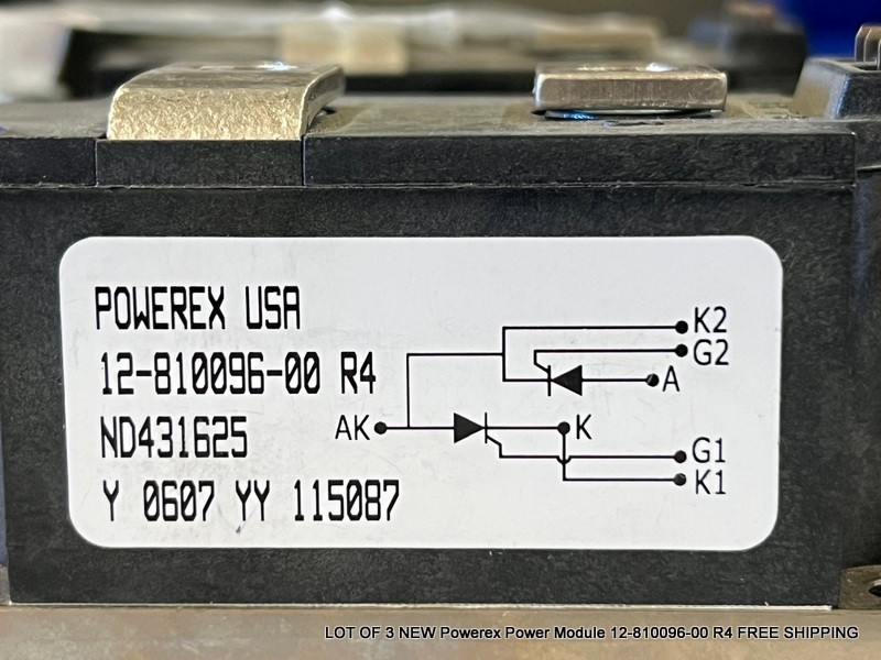 LOT OF 3 NEW Powerex Power Module 12-810096-00 R4 FREE SHIPPING
