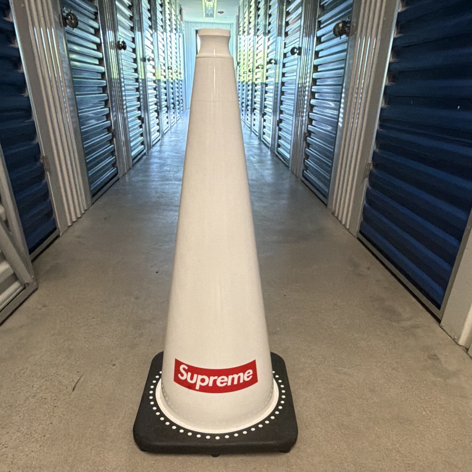 Supreme 36 in White Traffic Cone with Black Base Model TF9023M