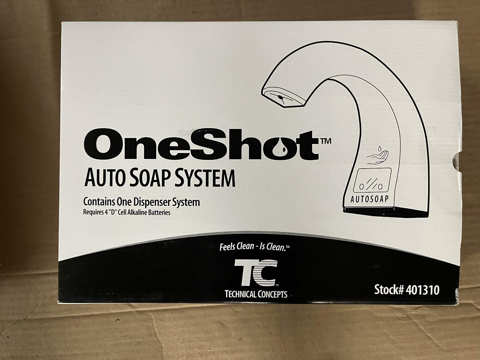 New Technical Concepts OneShot Touchless Auto Soap Dispenser Chrome Mount 401310