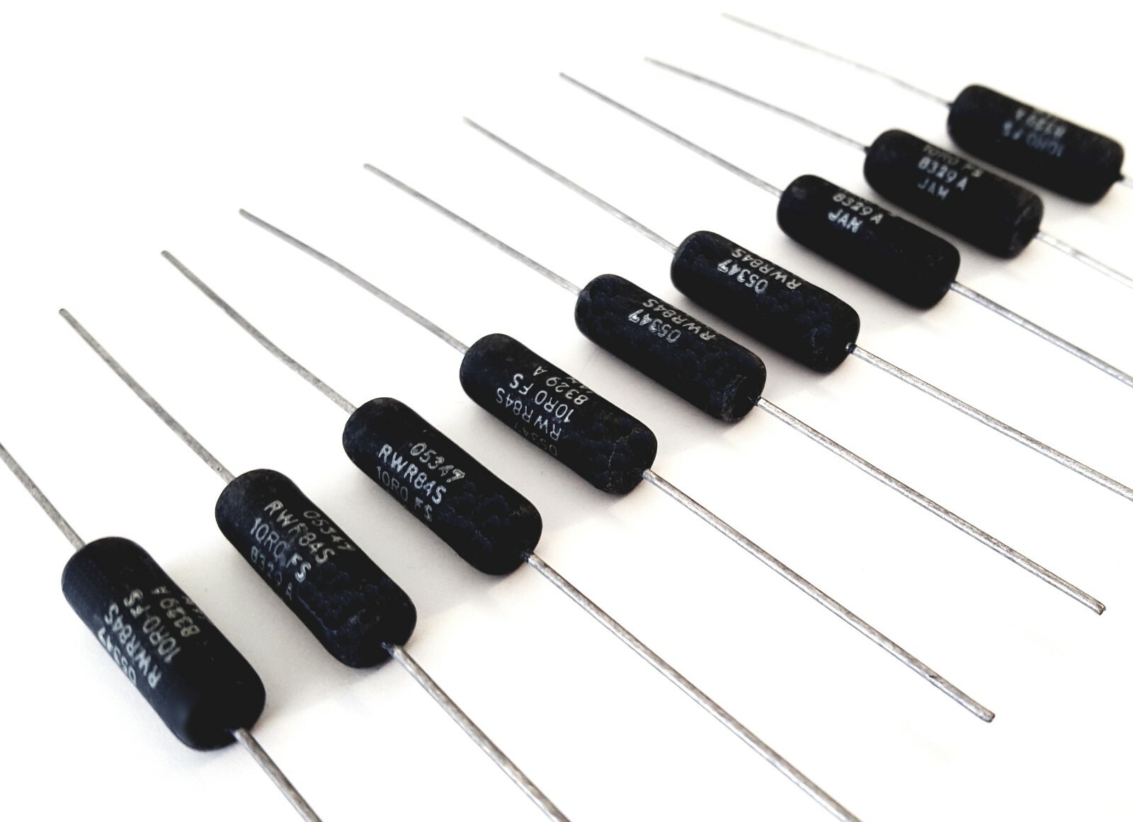 10 pcs Vishay RWR Series 10 Ohm 7W 1% Mil-Spec Wire-Wound Resistor – USA SHIP