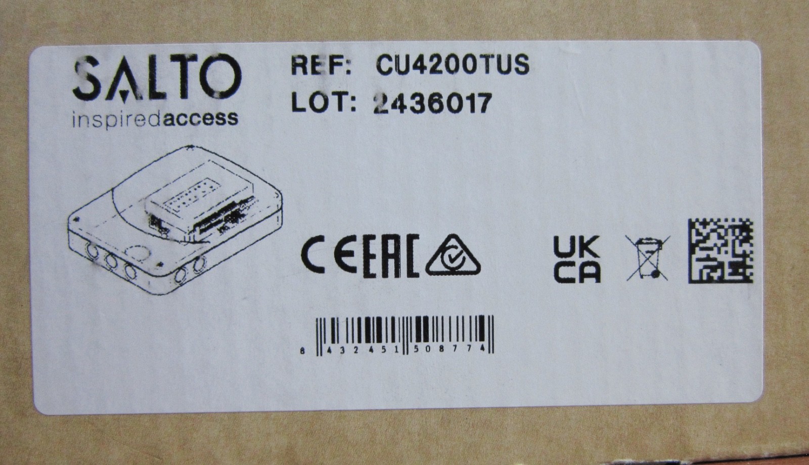 NOS – Salto CU4200TUS Online Auxiliary Door Control