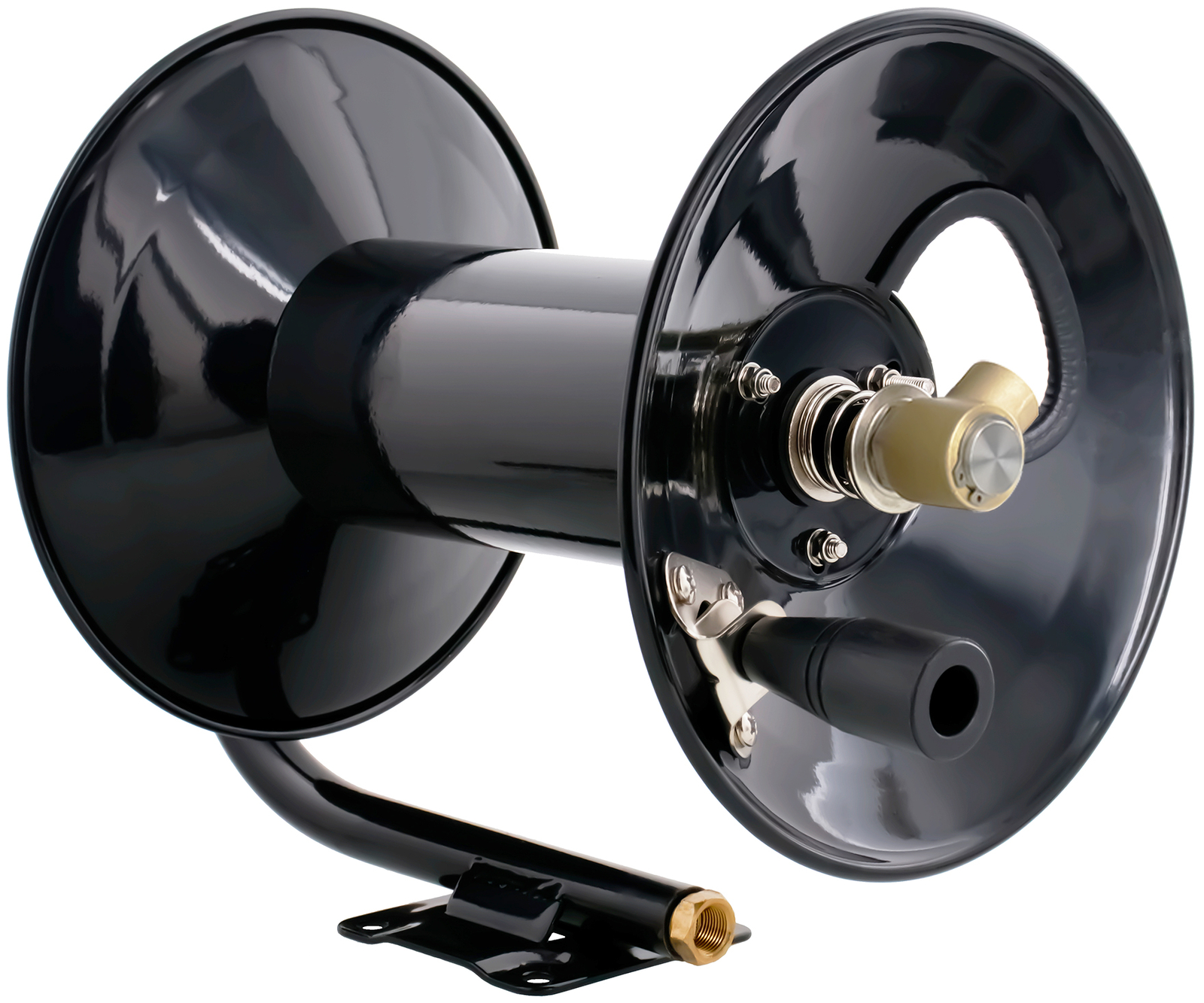 Steel Dragon Tools 4000 PSI 100′ Black Powder Coated Pressure Washer Hose Reel