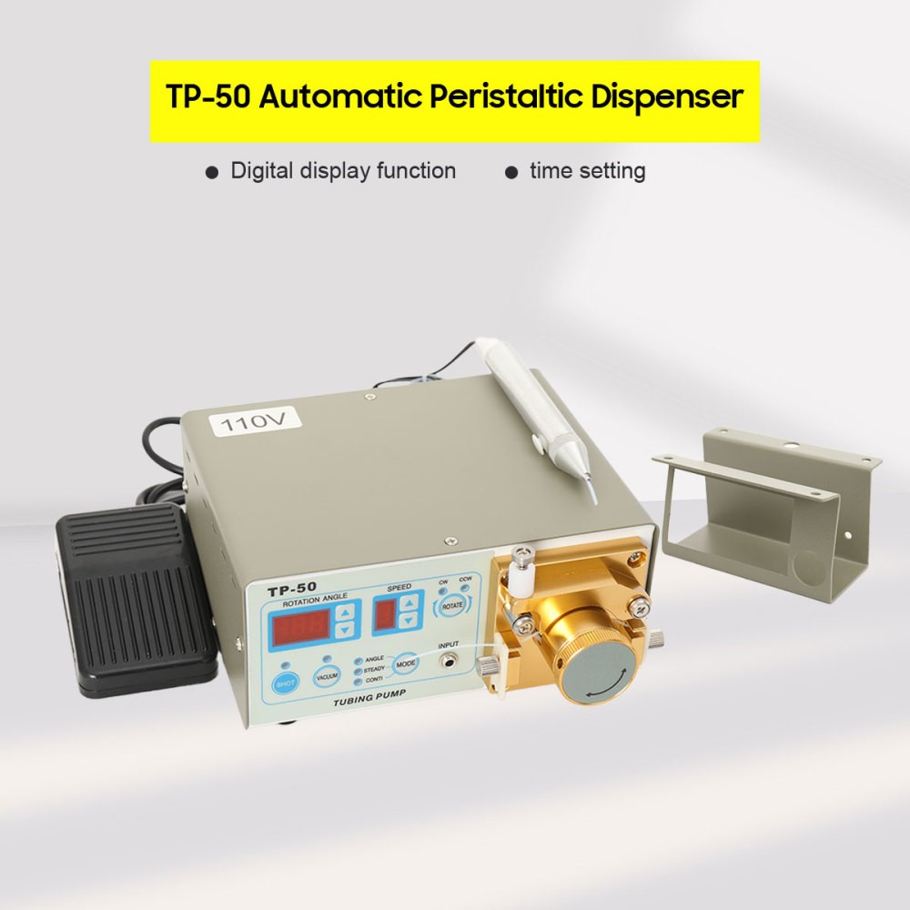 TP-50 Peristaltic Fast-drying Liquid Glue Dispenser Dispensing Machine 110V