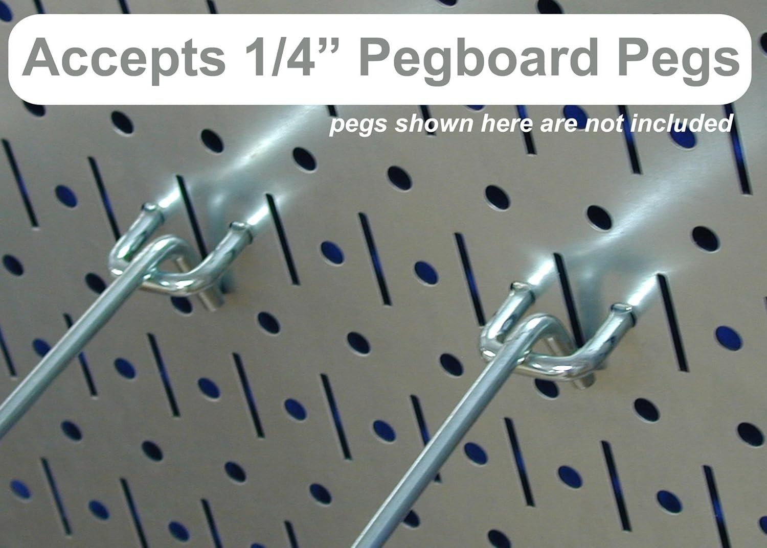 Pegboard Organizer 4 ft. Metal Pegboard Standard Tool Storage Kit with Galvan…