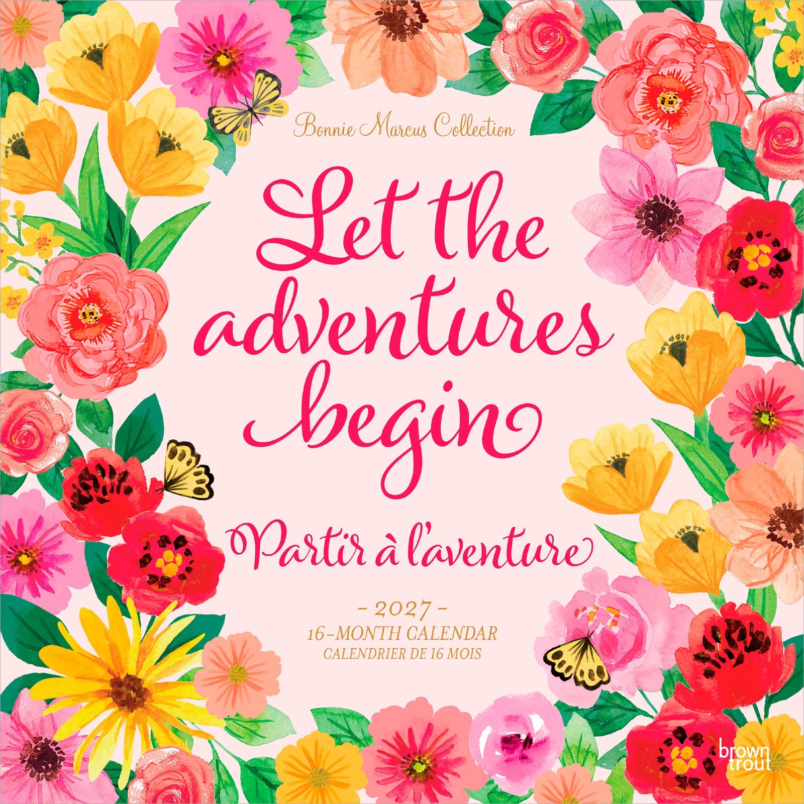 Bonnie Marcus OFFICIAL | 2027 12×24″ (Hanging) Monthly Square Wall Calendar