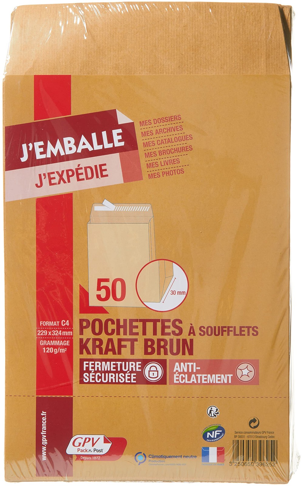 39625 Folding Mailers, C4, 229 x 324mm, Weight 120g