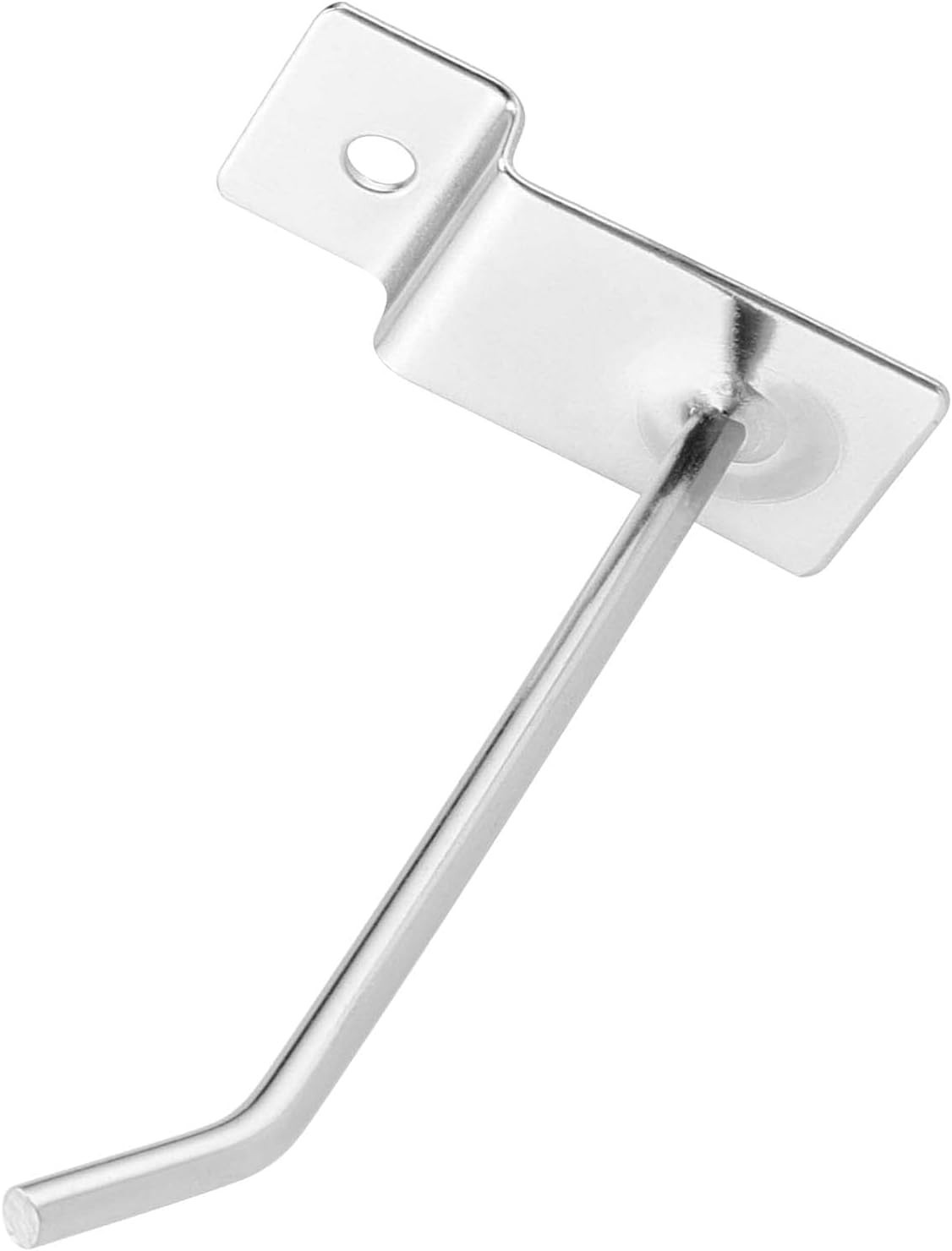 200 Pack 4 Inch Heavy Duty Silver Metal Slatwall Hooks Hangers Slat Board Hoo…