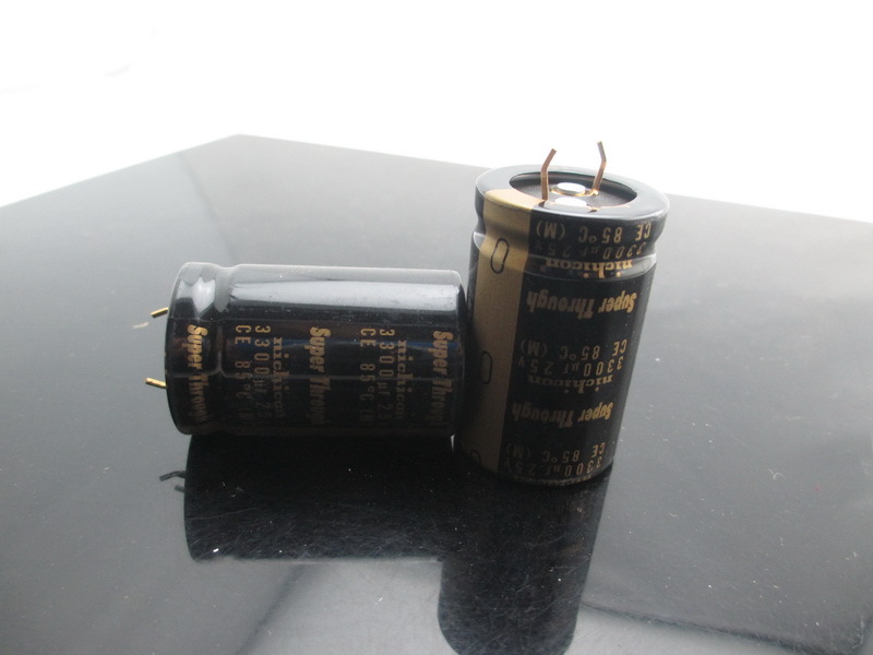 2PCS Nichicon KG Super Through TYPEIII 3300uf 25V 3300mfd audio Capacitor