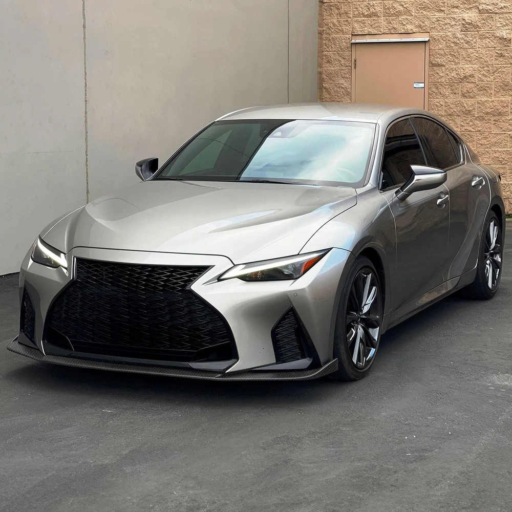 Front Lip Splitter for IS350 IS300 F Sport 2021-2025 Carbon Fiber ABS Air Dam