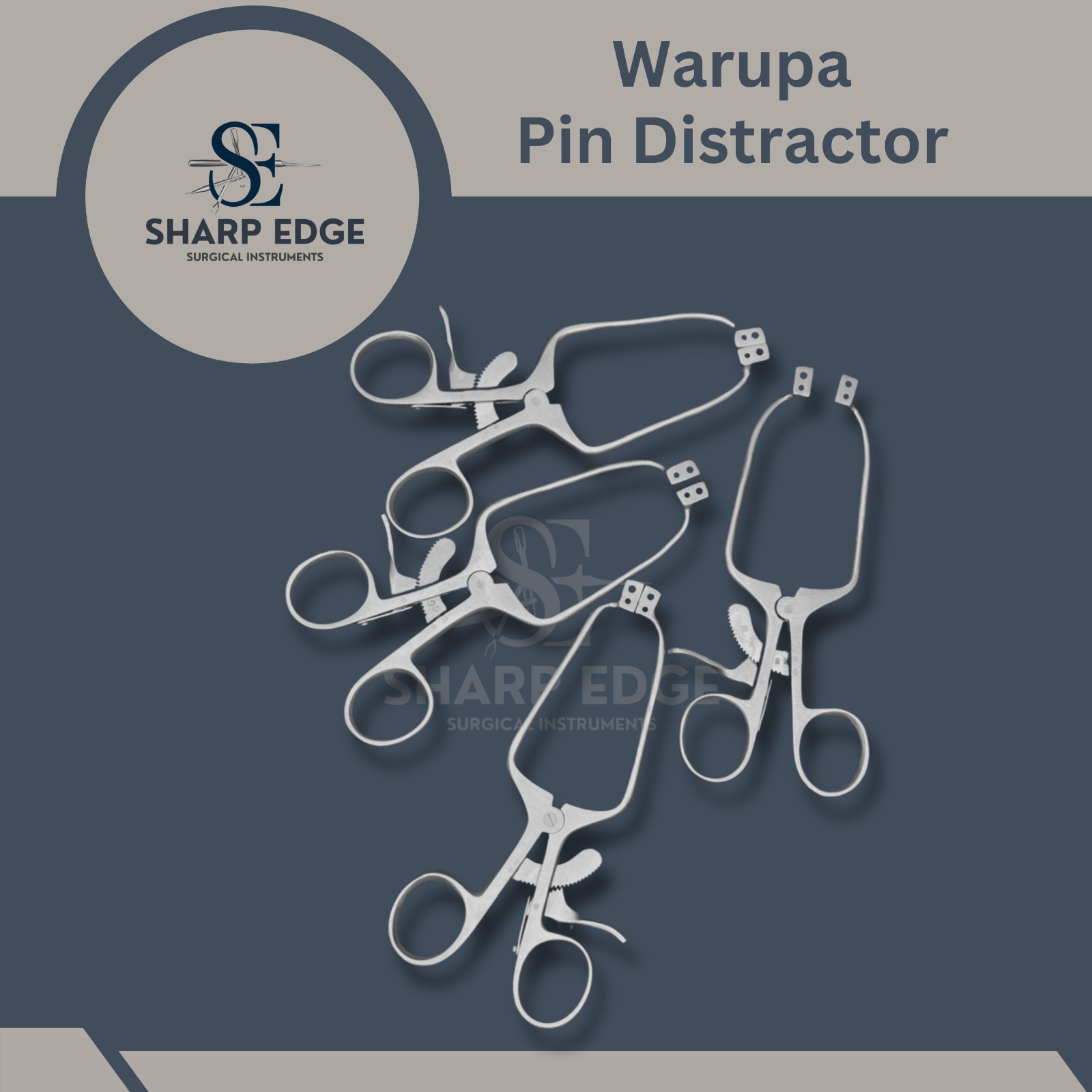 Self-Retaining Pin Distractor, 2.1mm & 1.6mm Surgical Instrument Stainless Steel
