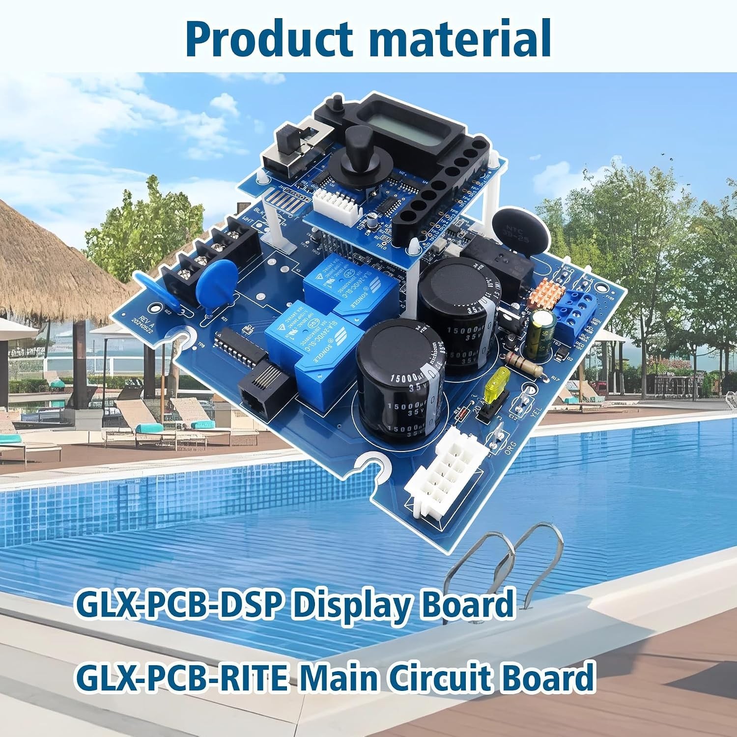 GLX-PCB-RITE Main & Display Circuit Board for Hayward Aqua Rite Salt Chlorine…