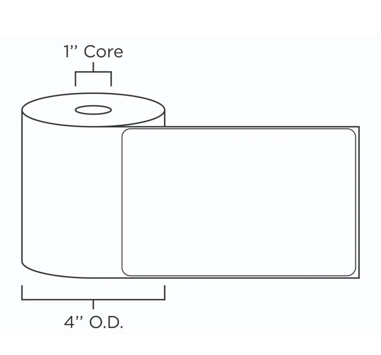 6 Rolls 4″ x 6″ Zebra 2844 Eltron ZP450 Direct Thermal Shipping 1500 Labels