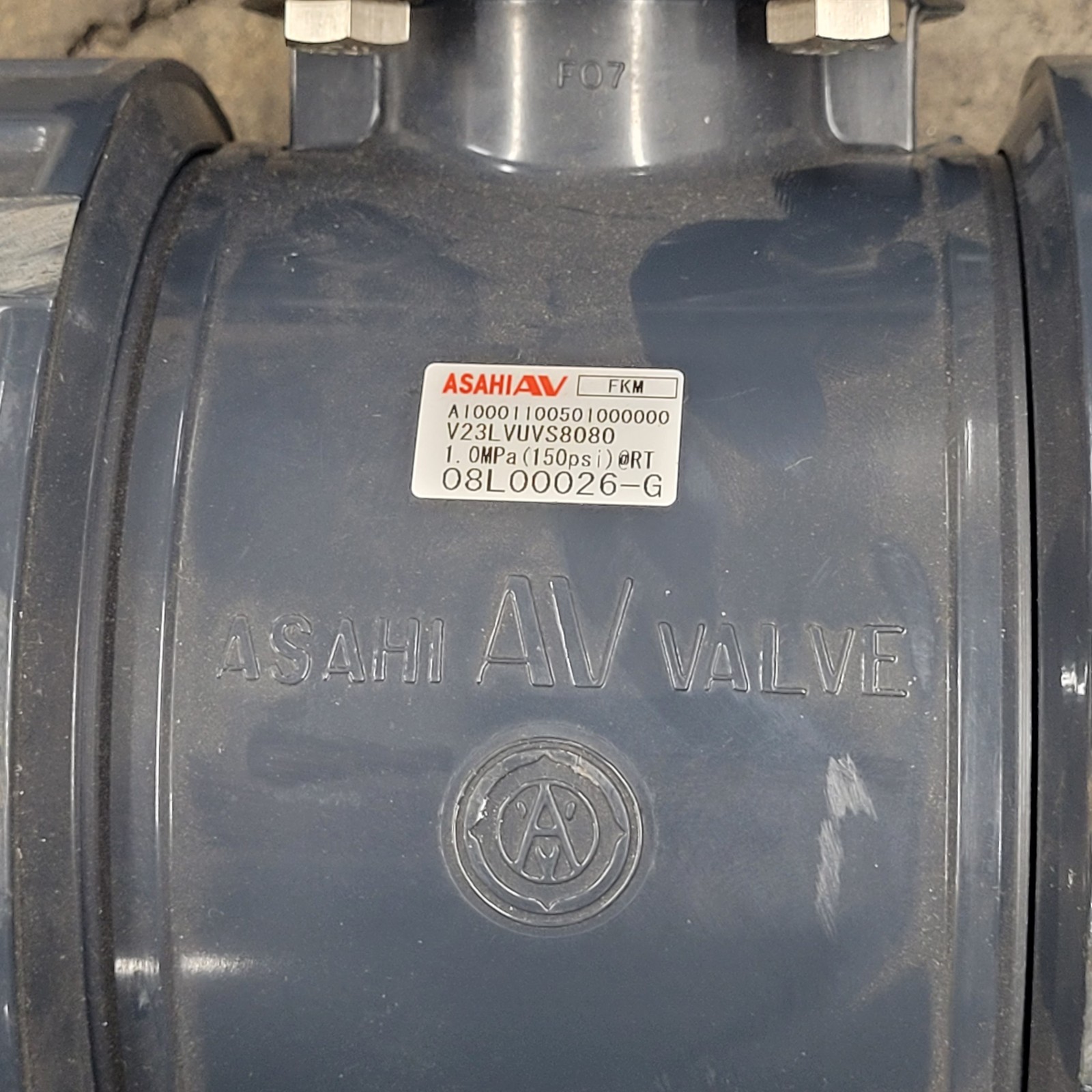 Asahi B94WJ Valve Actuator, 300In/Lbs, W/A10001100501000000 3″ Ball Valve – USED