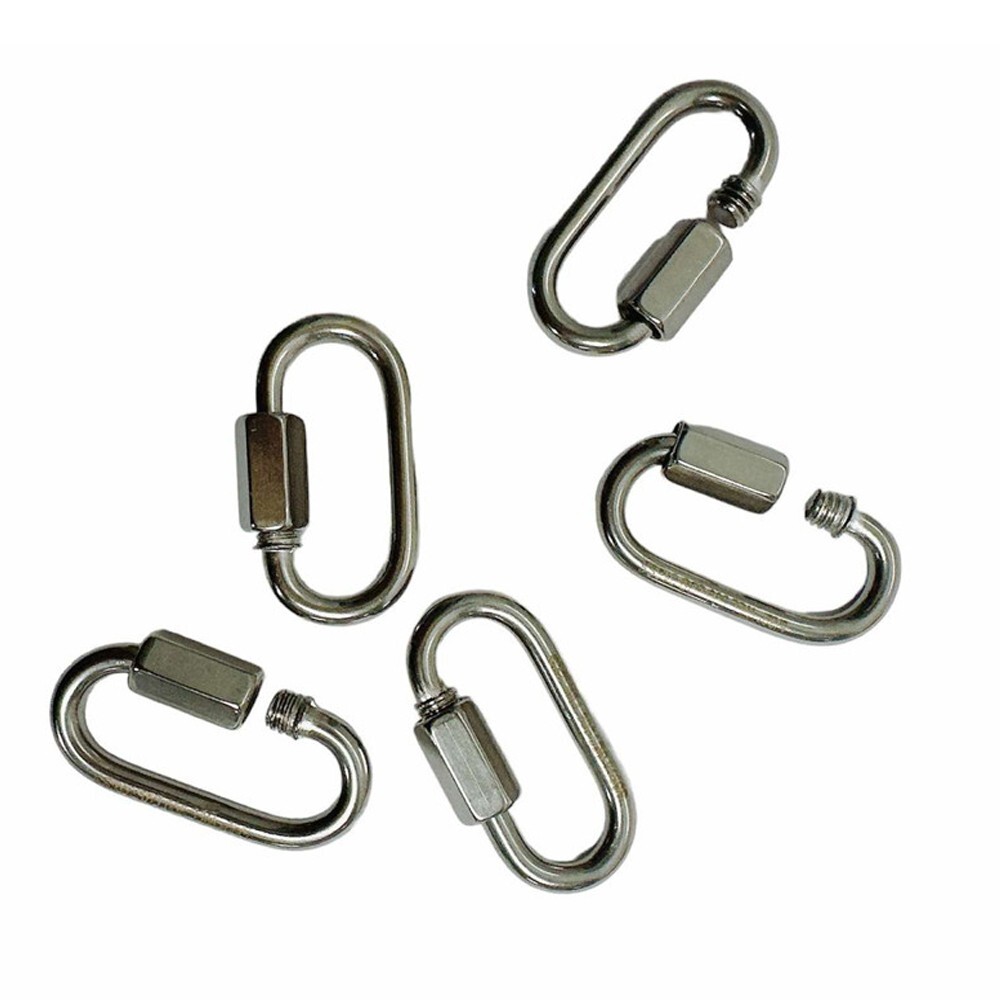 5 PC 1/4″ Quick Link Chain Rigging Marine Stainless Steel Type 316 Grade