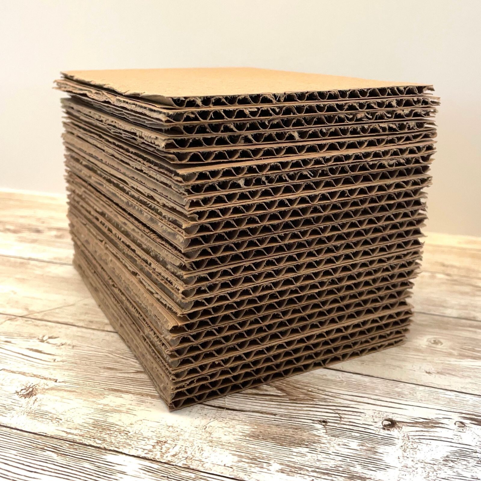 25 pack – 3×3 3×4 3×5 3×6 4×4 4×5 4×6 5×7 Corrugated Cardboard Sheets 32ECT