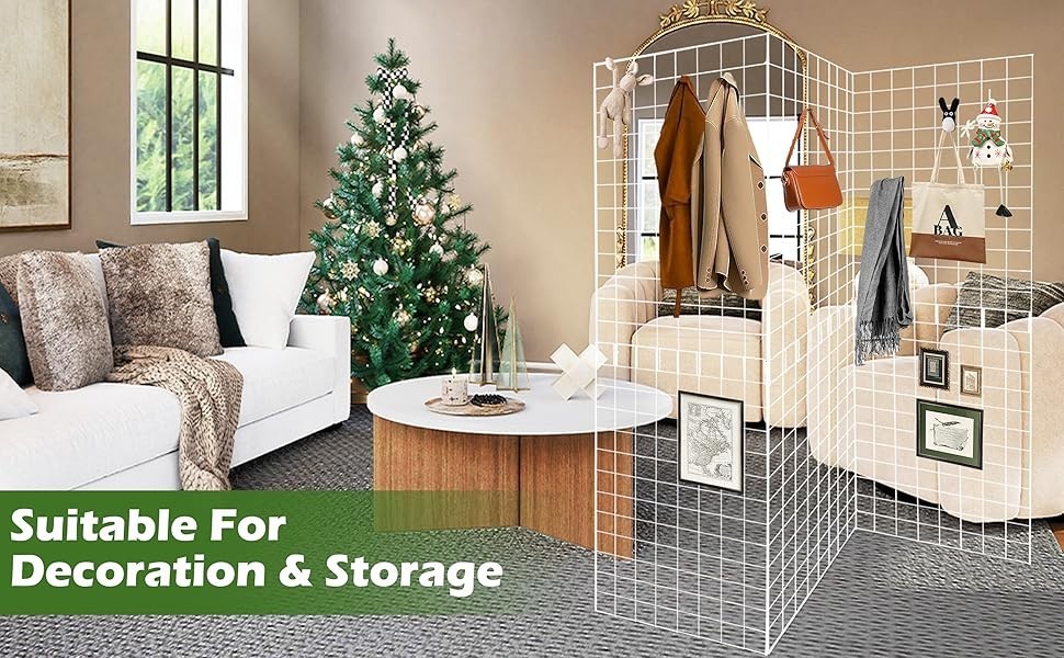 Koretech Metal Commercial Grid Wall Panels 3 Pcs