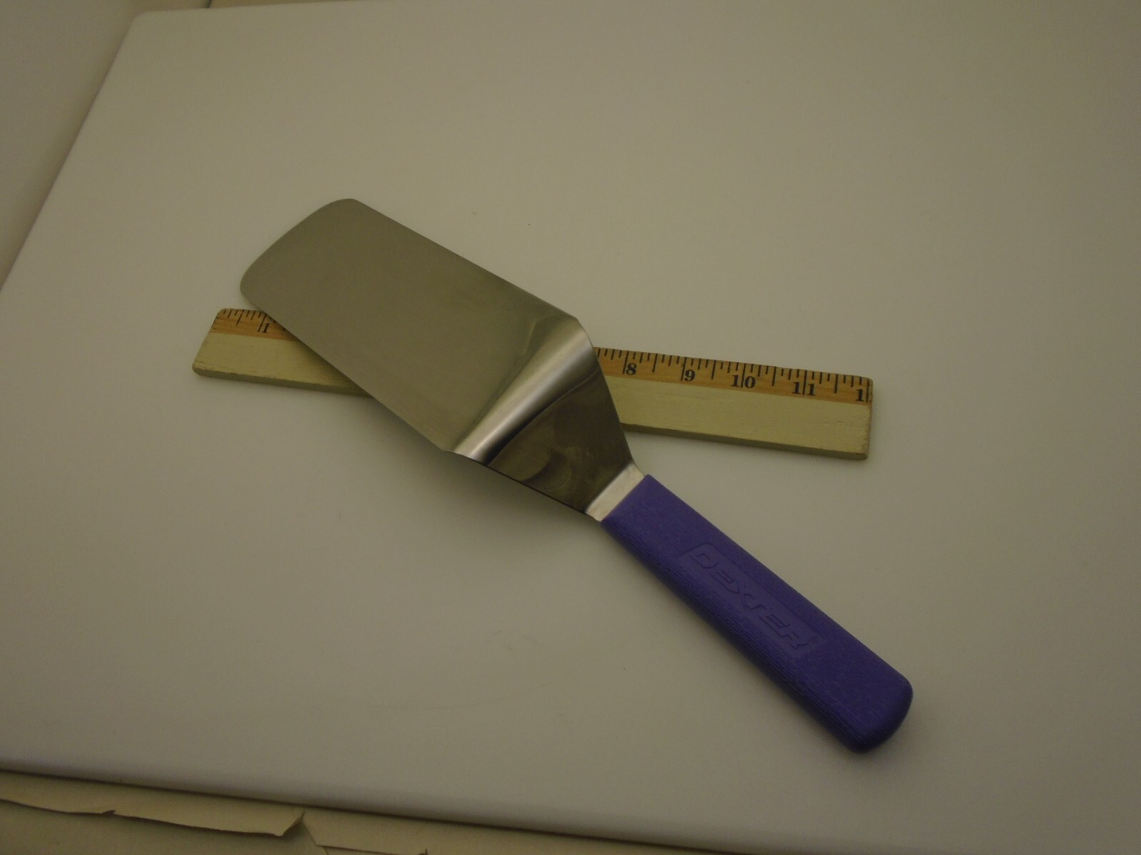 Dexter USA 8X3 Set (2) Spatula Turners Stainless Semi Flex Purple Handle S286-8