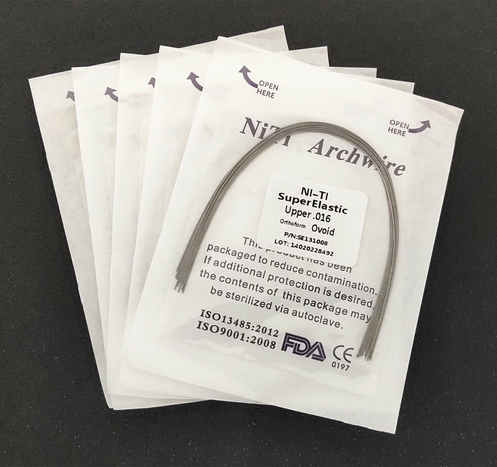 10Pcs Dental Orthodontic Super Elastic Wire Niti Round Arch Wires Ovoid/Natural