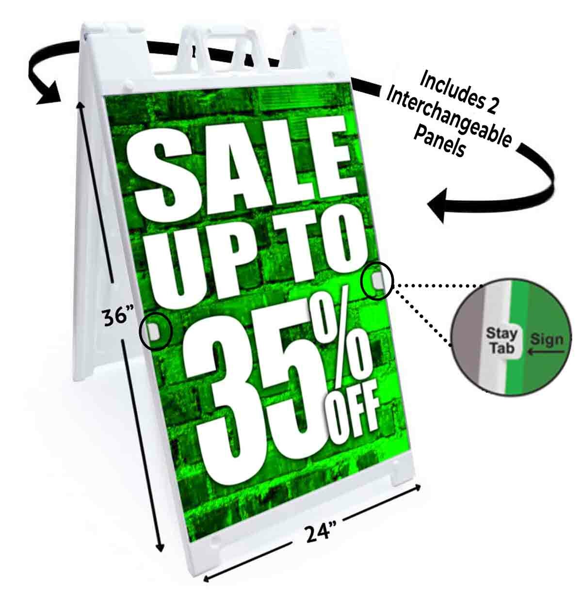 Sale Up To 35% Off Signicade 24×36 A Frame Sidewalk Sign Double Sided