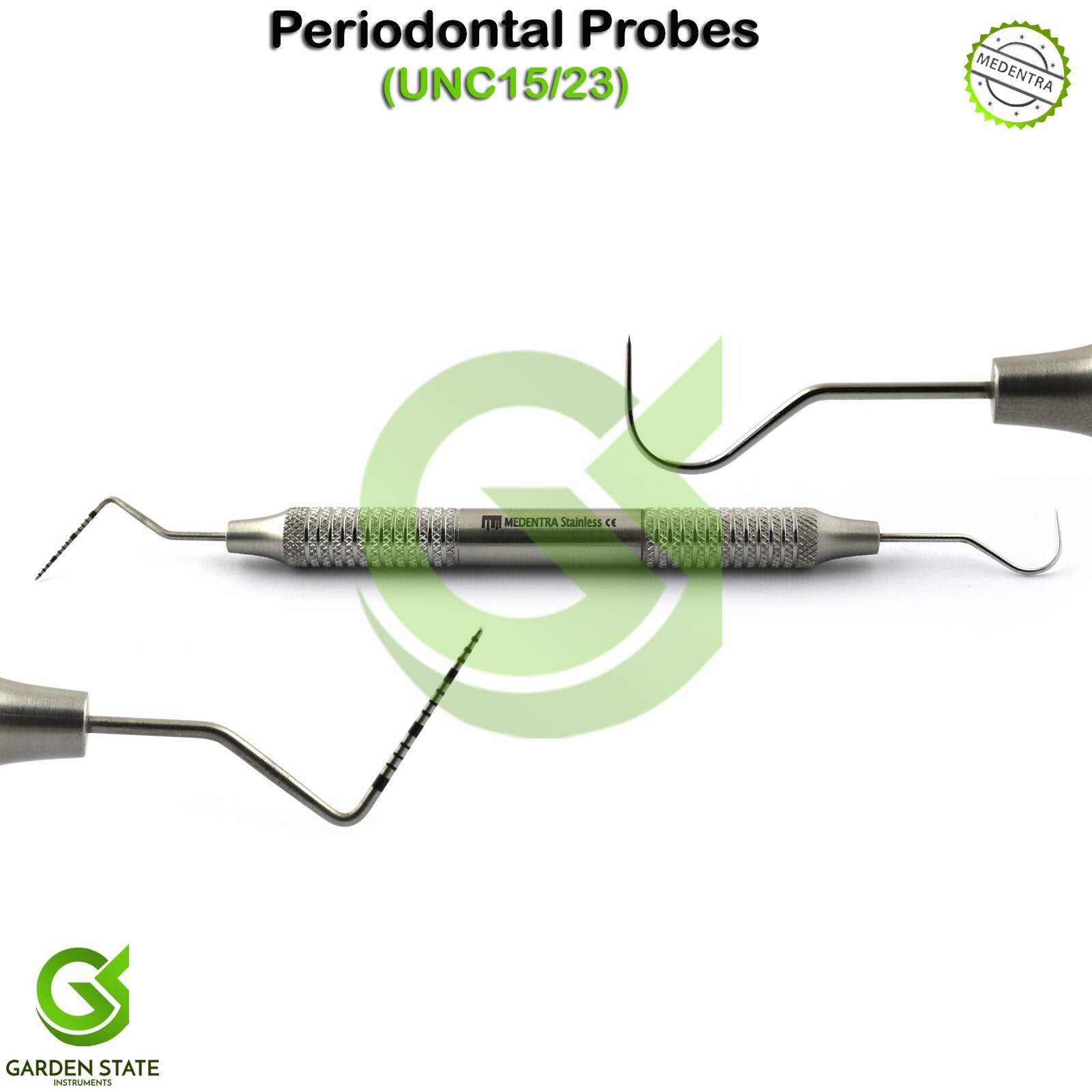 2 Pcs Periodontal Explorer 23 Probe / UNC 15 University North Carolina