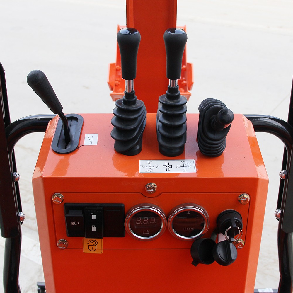 FREE SHIP 1Ton Mini Excavator B&S 13.5HP Crawler Hydraulic Digger + Attachment