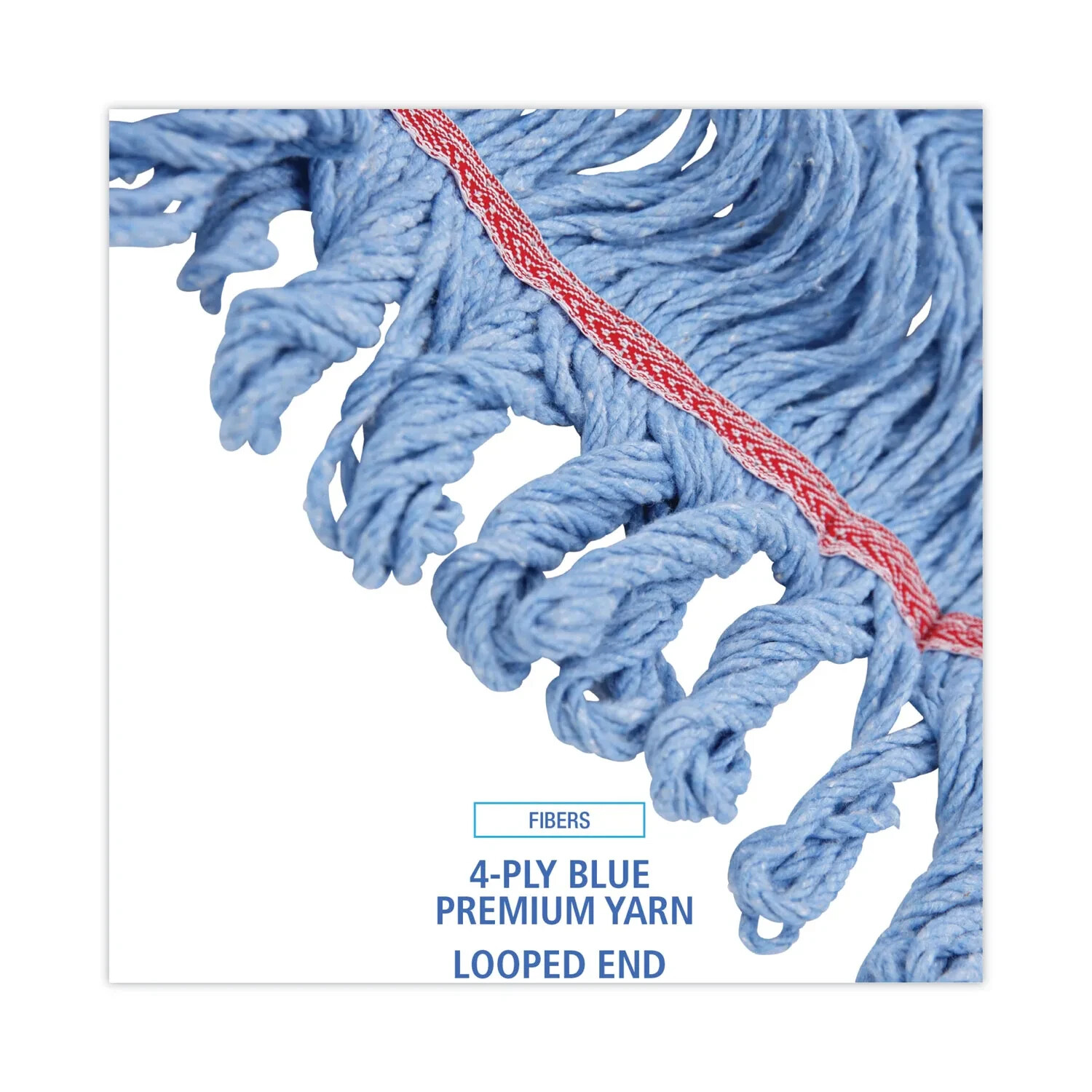 Boardwalk 1800LBDZ Pro Loop Web/Tailband Mop Head – Large, Blue (1 Dozen) New