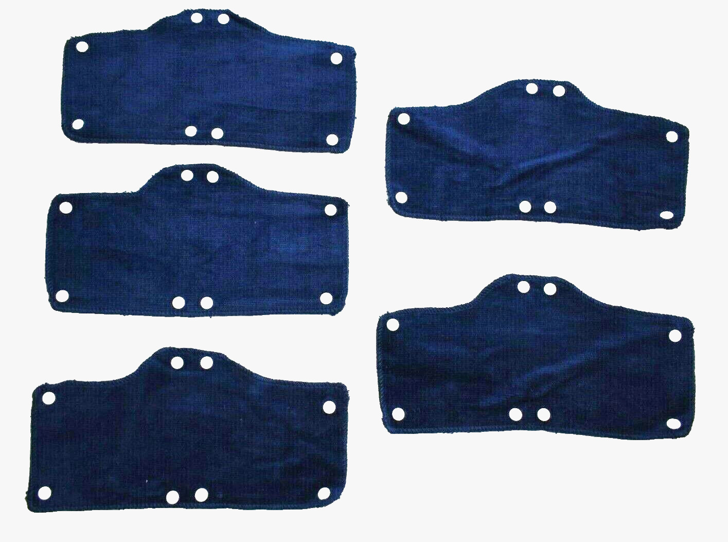 5 Pack Terry Toppers Navy Hard Hat Sweatbands Replacement Cotton Occunomix 870
