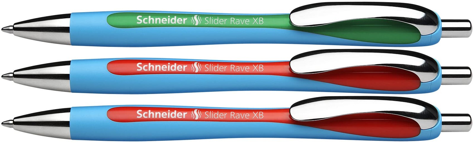 Schneider 132597 Slider Rave XB Teacher 3 Count (Pack of 1), multicoloured