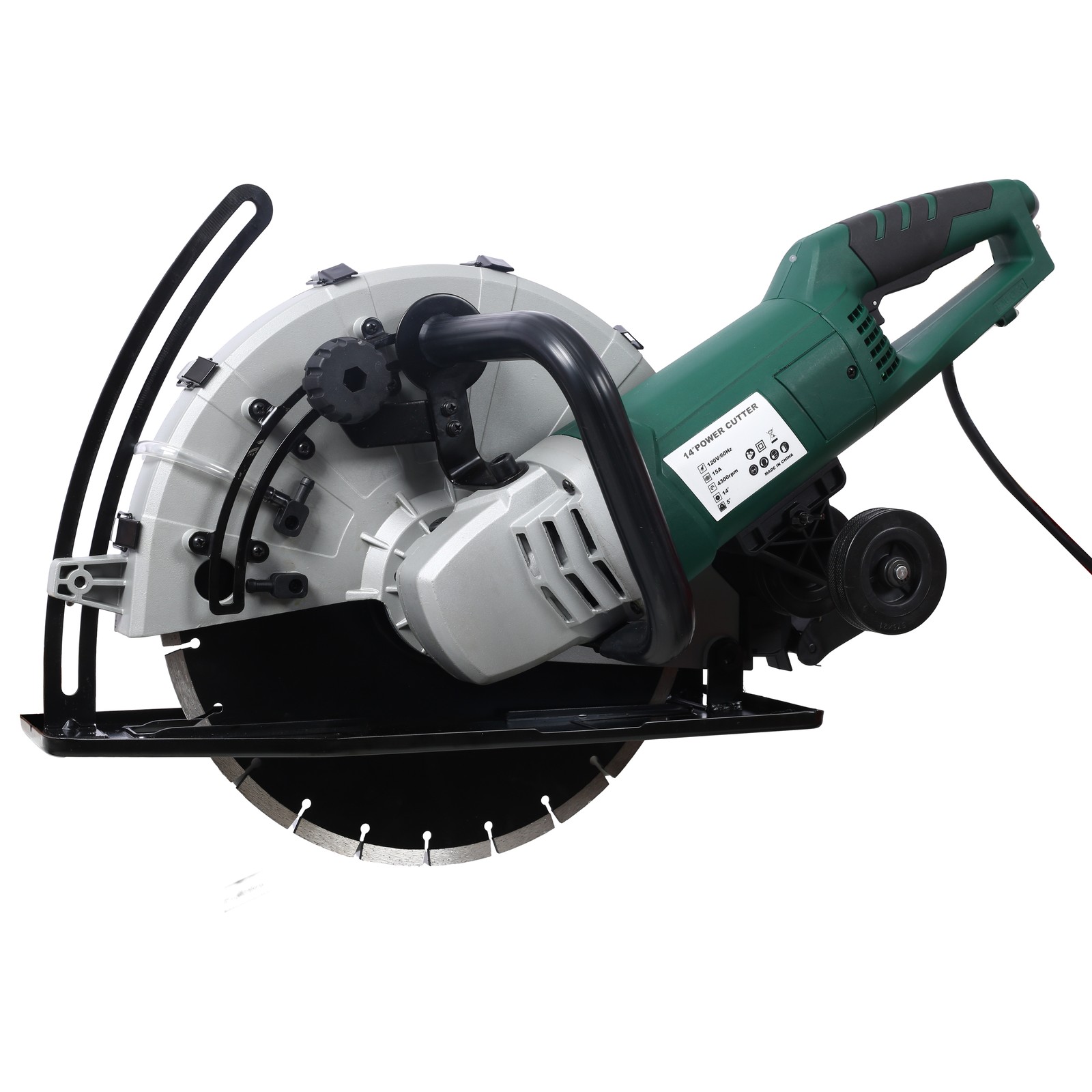 14″ Wet/Dry Electric Corded Circular Concrete Saw/Power Angle Cutter 2600W