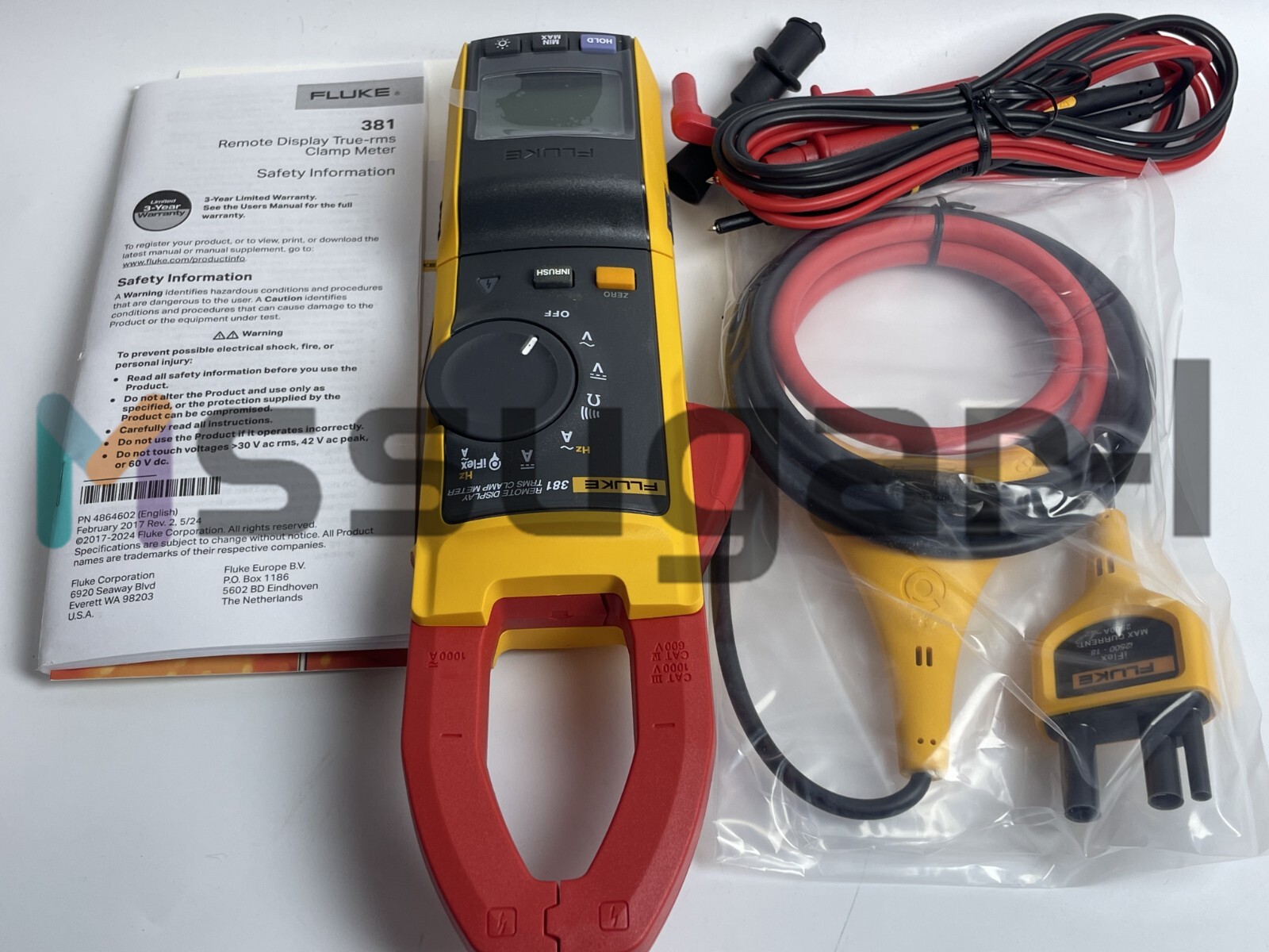 Fluke 381 Remote Display True RMS AC/DC Clamp Meter with iFlex NEW