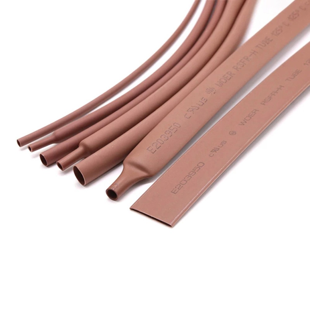 Heat Shrink Tubing 1 – 50mm Cable Heatshrink Sleeving Car 2:1 Ratio Brown