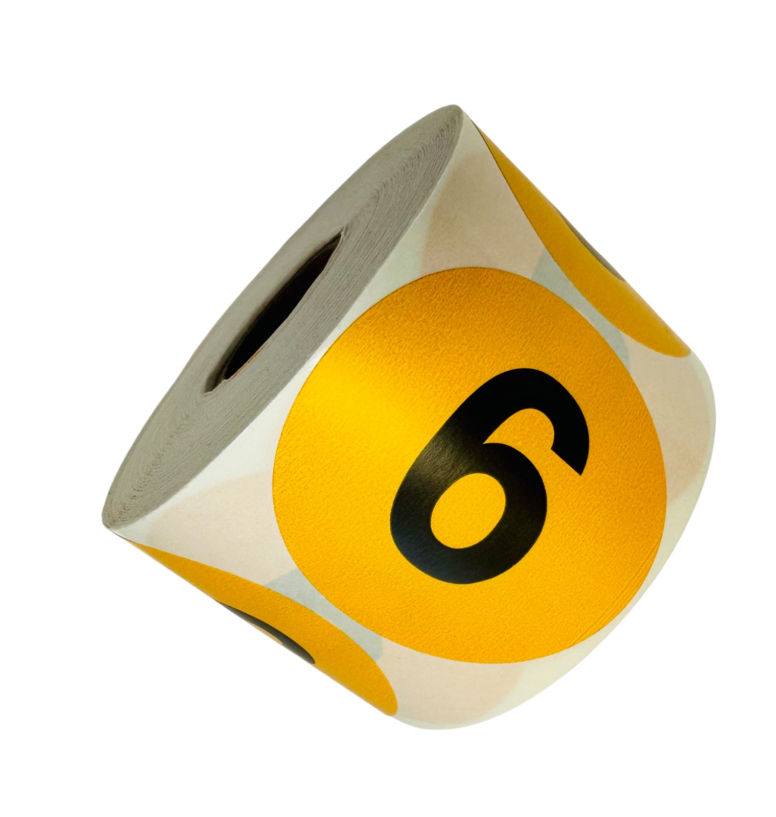 Inventory Control Numbered Labels – Number 6 (Six) 2″ Peel & Stick 500 Stickers