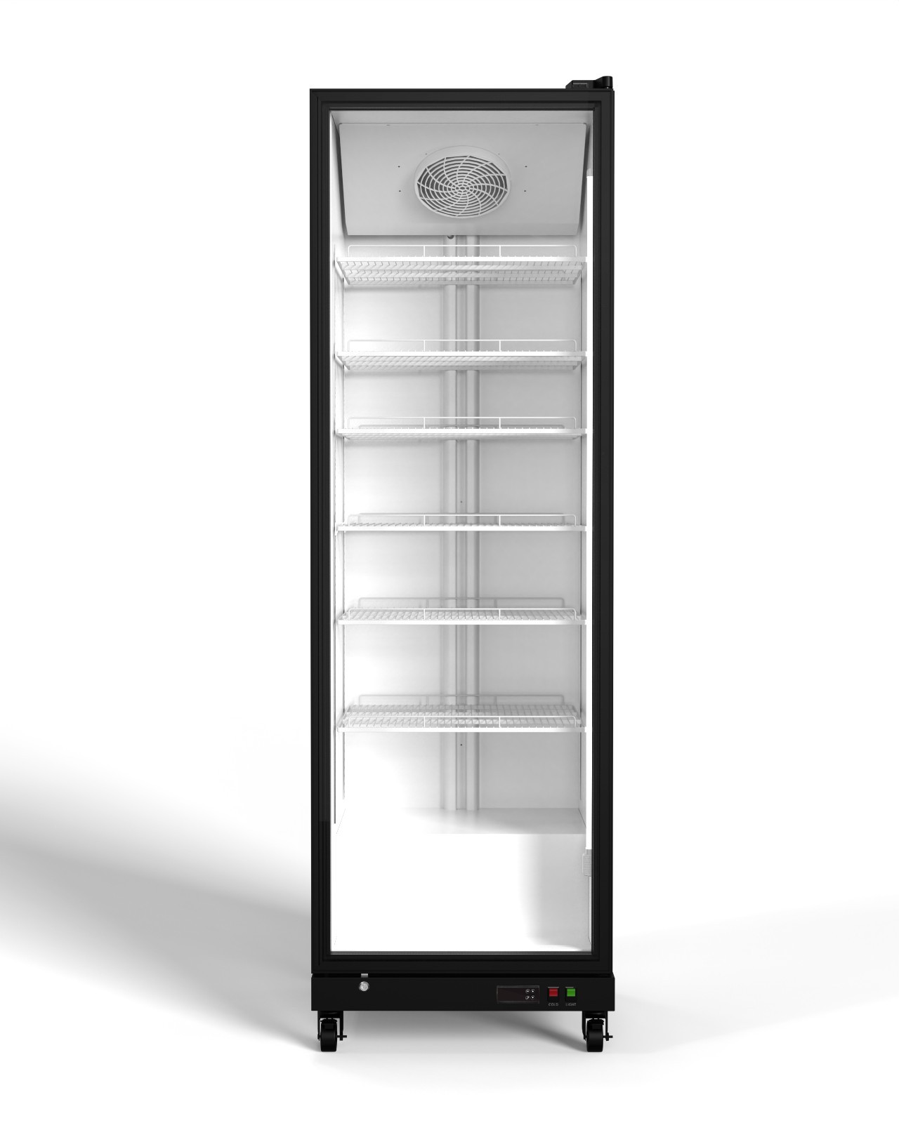Yeego Commercial Drink Fridge Double-layer Glass Door Merchandiser Soda Beverage