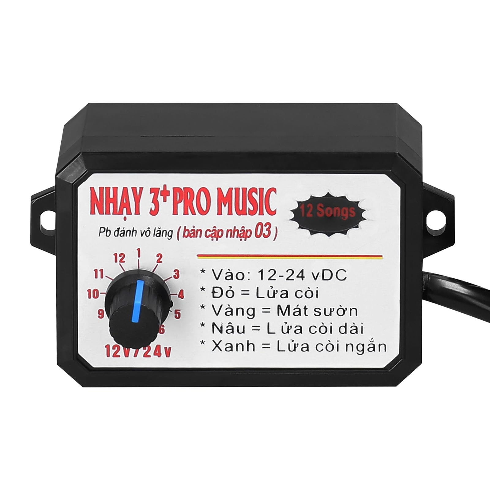 12Tone Car Horn Controller Electric Speaker Sound Control Unit 1224V