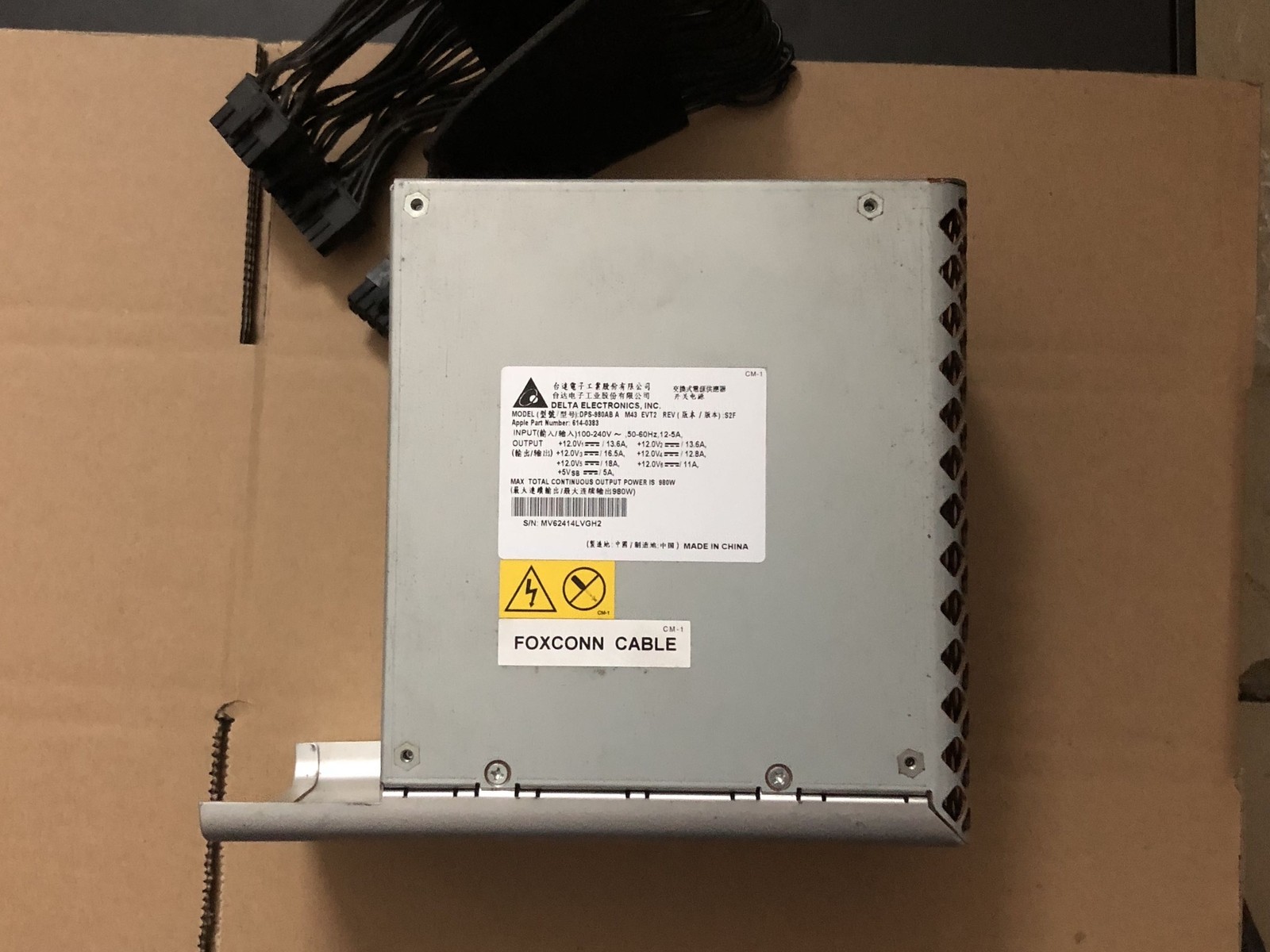 1PC MA970 Power DPS-980AB A API6PC01 980W Power Supply