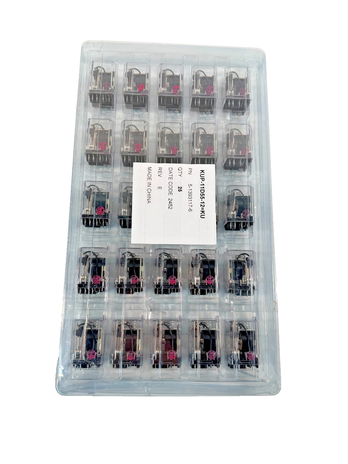 Potter Brumfield KUP-11D55-12 Ice Cube Relay 12 VDC 10 Amp DPDT Mounting Bracket