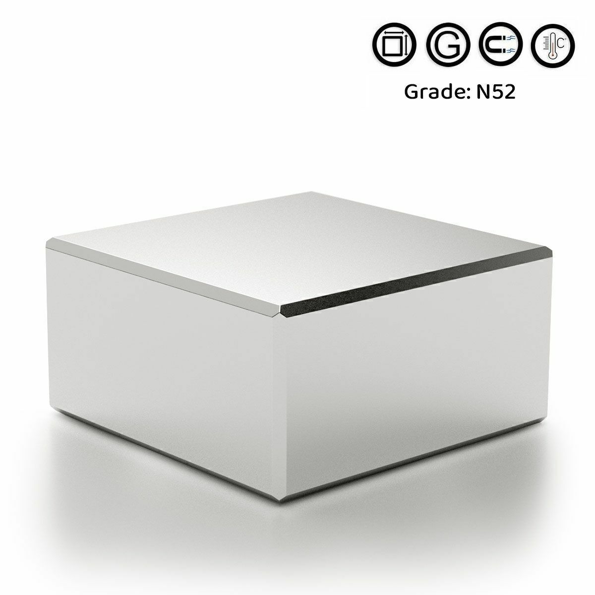 1-10Pc Big Block Magnets Strong N52 Neodymium Large Magnet Rare Earth 40x40x20mm