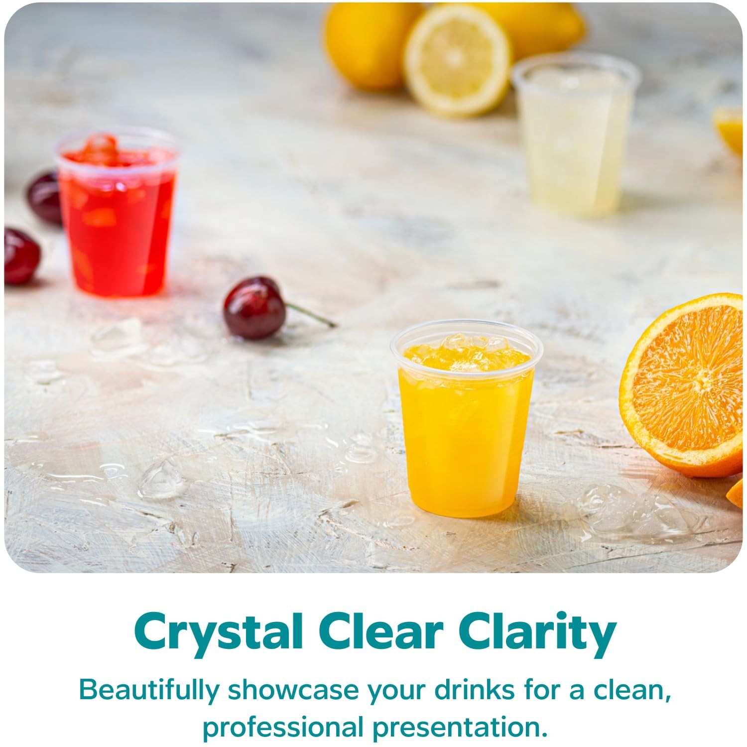 Clear Plastic Cups [3 oz – 100 Count] – Small Disposable Drinking Cups for Water