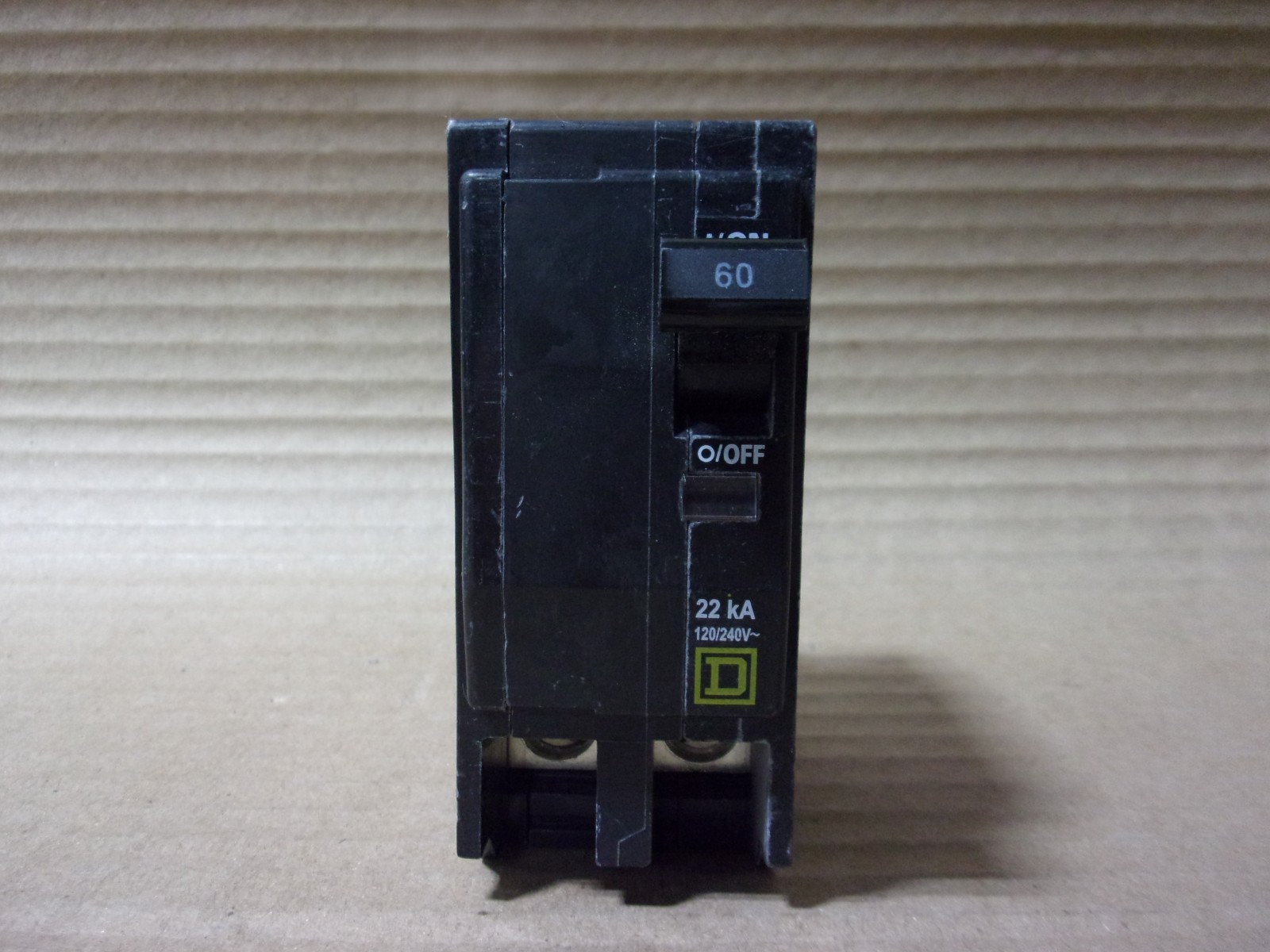 Square D QO QO260VH 2 Pole 60 Amp 120/240V 22kA Yellow Circuit Breaker