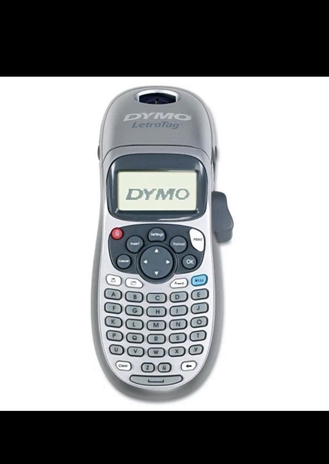 DYMO Portable Printer Handheld Label Maker Black Silver Letratag 100H New