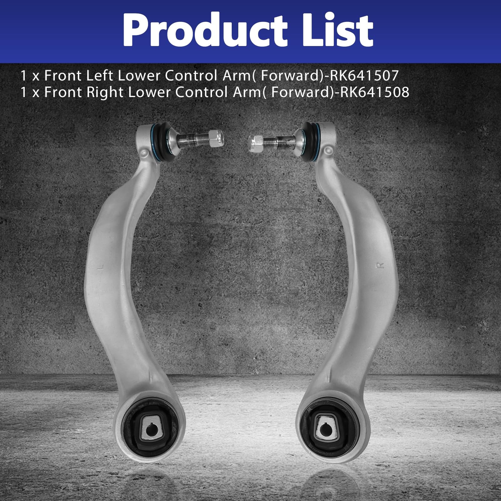 2PCS Front Lower Forward Control Arm Ball Joint Kit 535iGT 740i 750i 2009-2017