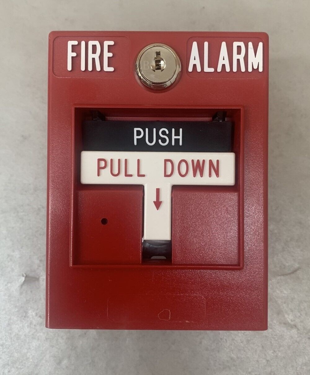 Simplex 4099-9015 Adressable Manual Pull Fire Alarm Station w/ LED *NO KEY*
