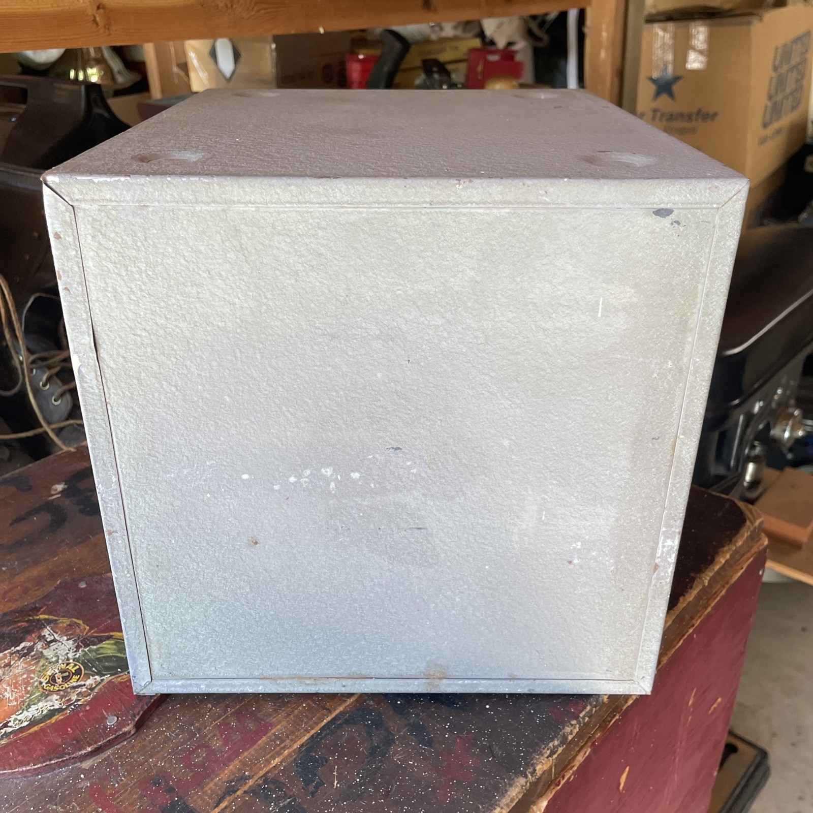 Vtg Union Chest 410 4 Drawer Utility Cabinet Storage Battleship Grey Industrial